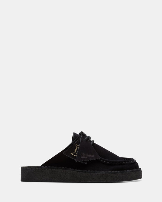 Image of Sandals. Productname: Dsrtnomad Mule (w) Black Suede in Black Suede colour by brand - Clarks Originals
