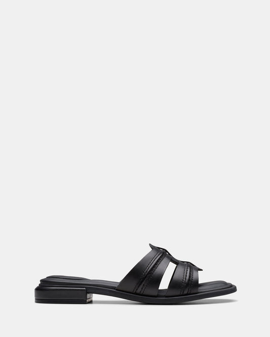 Image of Sandals. Productname: Ariany Mule Black Leather in Black Leather colour by brand - Clarks