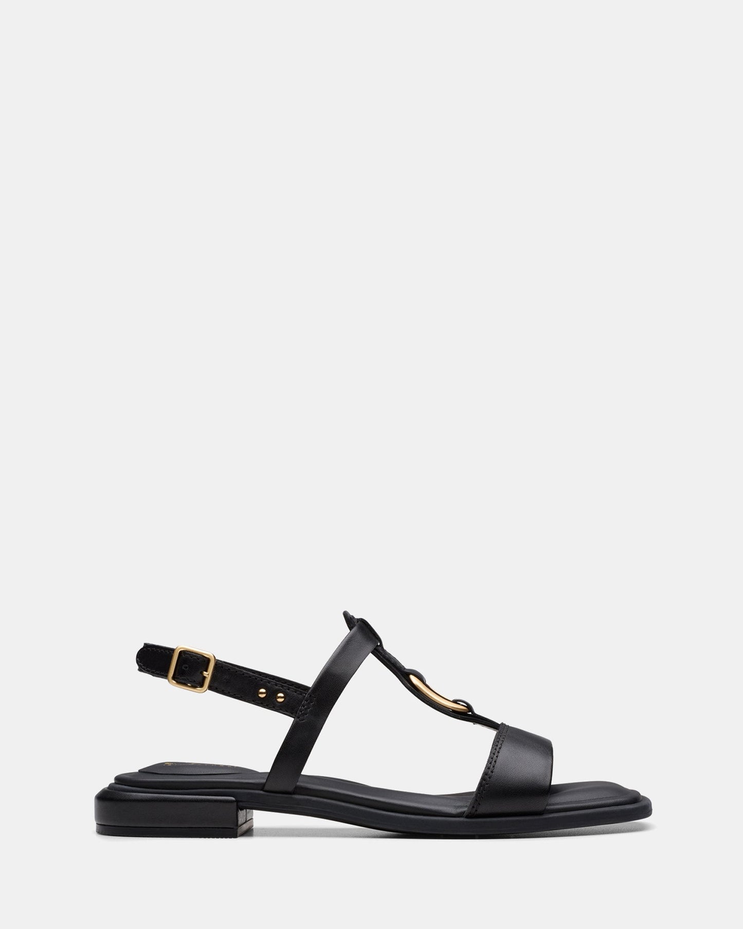 Image of Sandals. Productname: Ariany Sling Black Leather in Black Leather colour by brand - Clarks