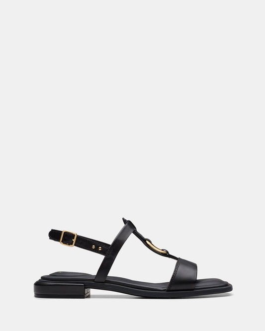 Image of Sandals. Productname: Ariany Sling Black Leather in Black Leather colour by brand - Clarks