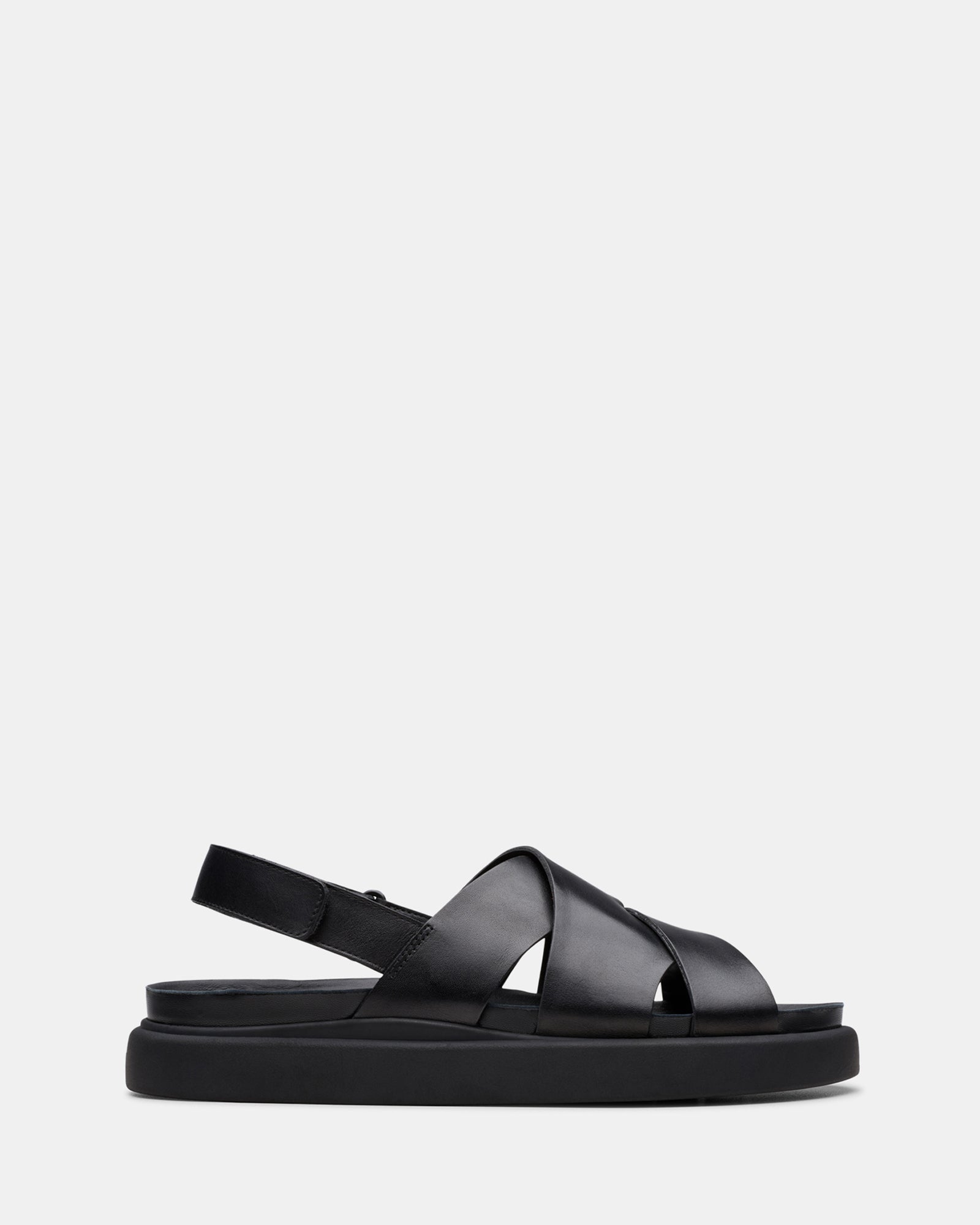 Image of Sandals. Productname: Aristella Sun Black Leather in Black Leather colour by brand - Clarks