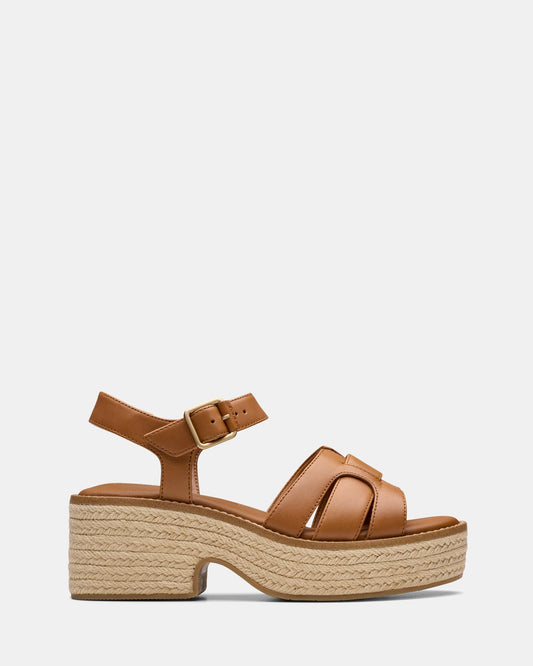 Image of Sandals. Productname: Coledale Strap Tan Leather in Tan Leather colour by brand - Clarks