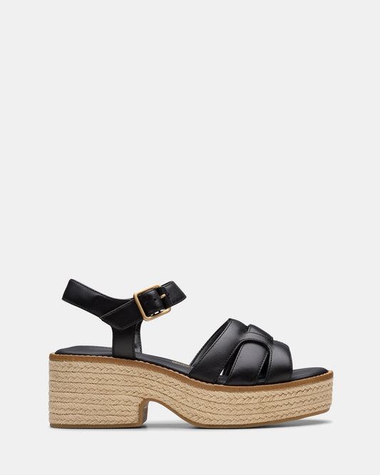 Image of Sandals. Productname: Coledale Strap Black Leather in Black Leather colour by brand - Clarks