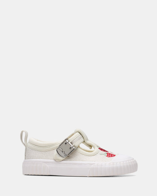 Image of Sneakers. Productname: Foxingberry T. Silver Fabric in Silver Fabric colour by brand - Clarks
