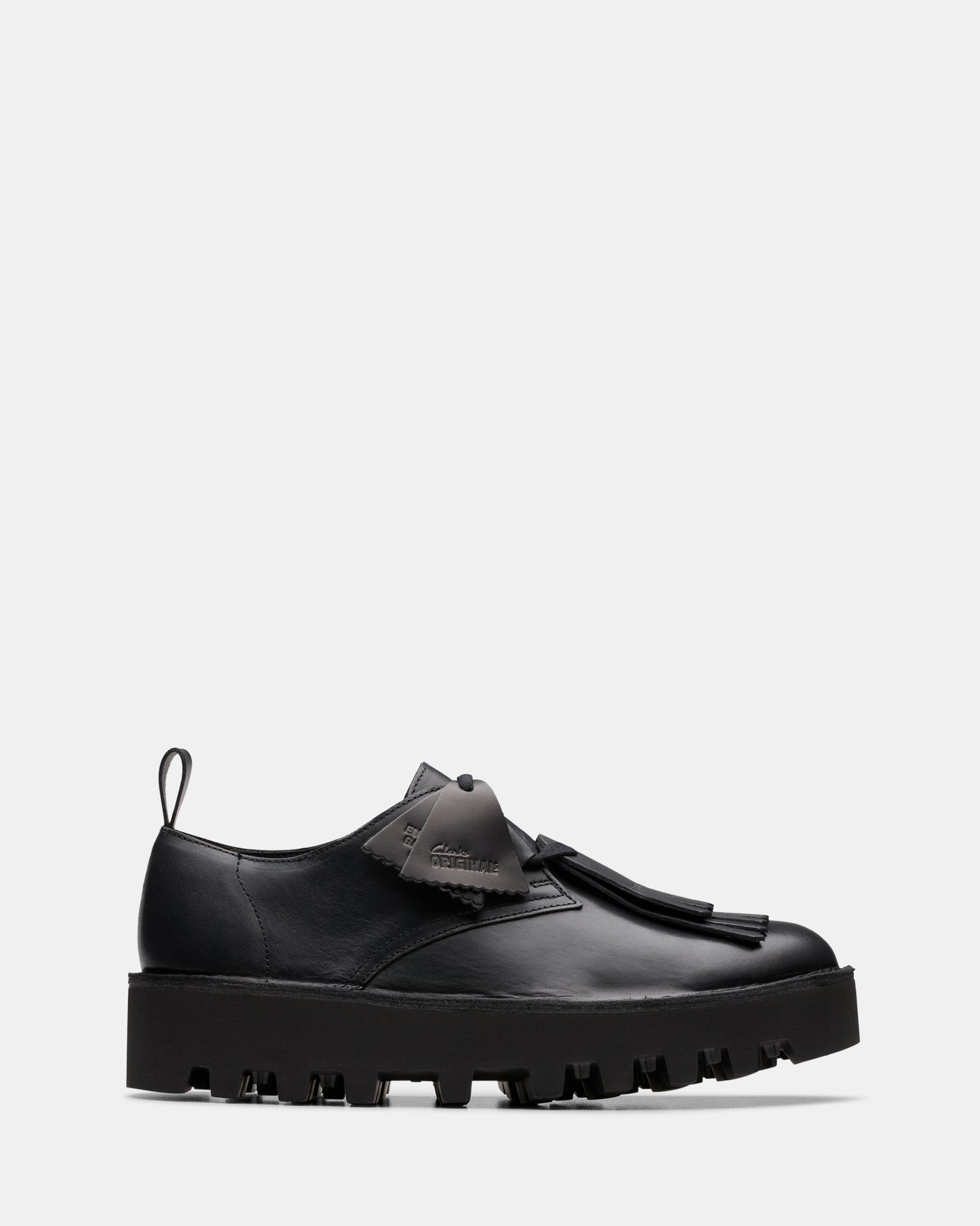 Image of Footwear. Productname: Desert Khan Eg Black Smooth in Black Smooth colour by brand - Clarks Originals