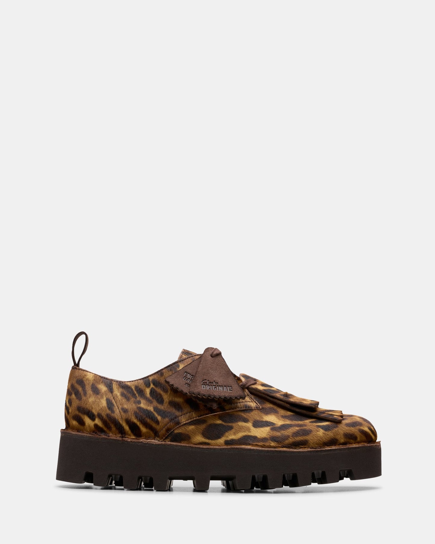 Image of Footwear. Productname: Desert Khan Eg Leopard Prt Pony in Leopard Prt Pony colour by brand - Clarks Originals