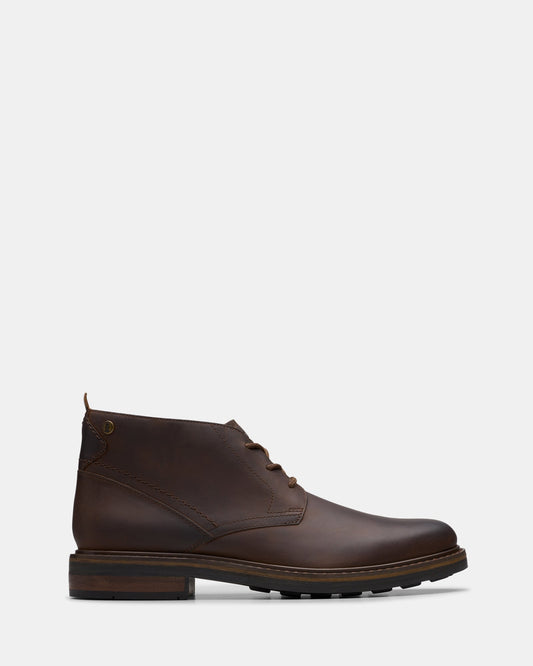 Image of Boots. Productname: Newford Mid Beeswax Leather in Beeswax Leather colour by brand - Clarks