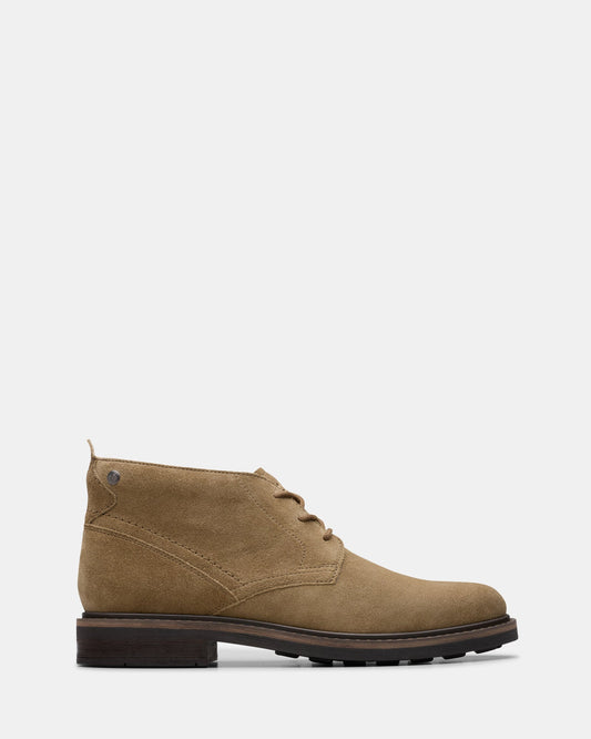 Image of Boots. Productname: Newford Mid Dark Sand Suede in Dark Sand Suede colour by brand - Clarks