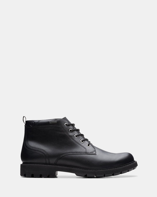 Image of Boots. Productname: Batcombe Mix Gore-Tex Black Leather in Black Leather colour by brand - Clarks