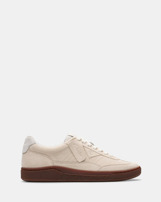 Image of Sneakers. Productname: Craftrally Ace Off White Suede in Off White Suede colour by brand - Clarks