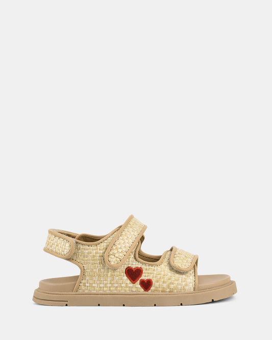 Image of Sandals. Productname: Nina Light Tan/Red in Light Tan, Red colour by brand - Clarks