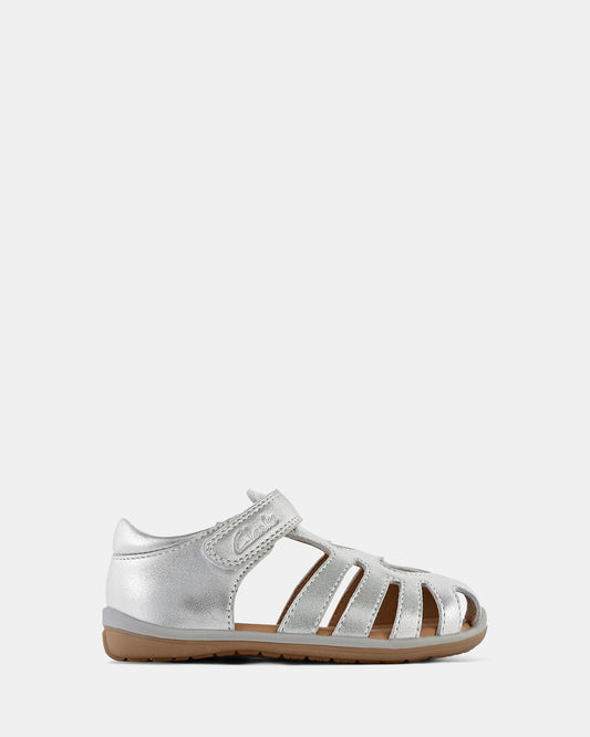 Image of Sandals. Productname: Melody Silver in Silver colour by brand - Clarks