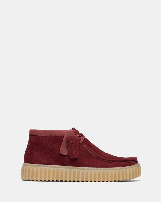 Image of Boots. Productname: Torhill Hi Wine Suede in Wine Suede colour by brand - Clarks