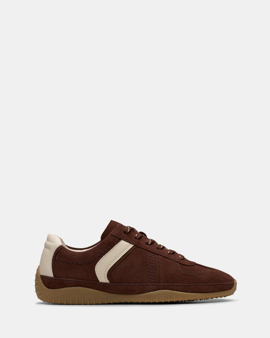 Image of Sneakers. Productname: Meridor Lo Brown Suede in Brown Suede colour by brand - Clarks