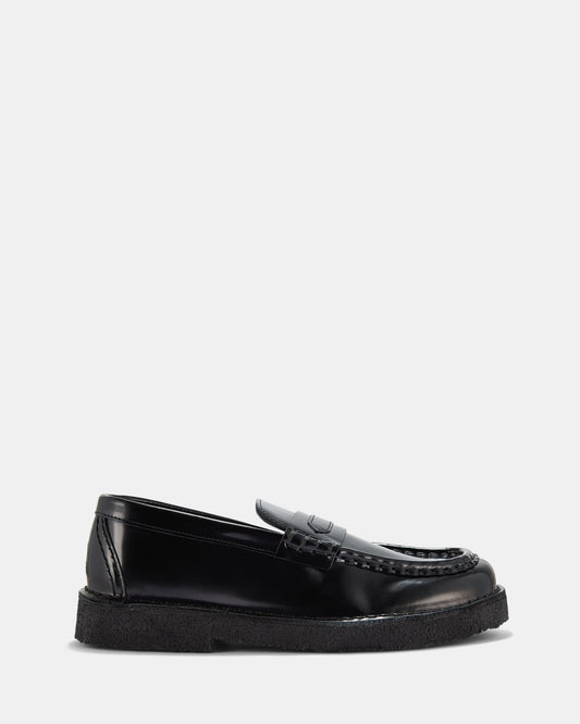 Image of Flats. Productname: Nomad Loafer. (w) Black Patent in Black Patent colour by brand - Clarks Originals