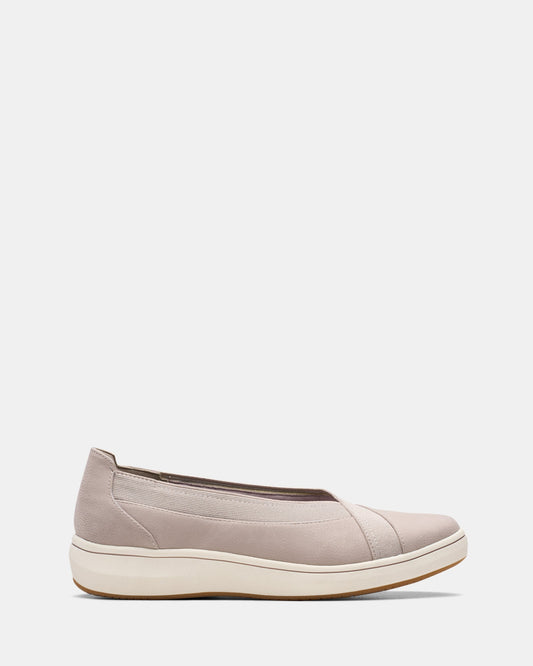 Image of Sneakers. Productname: Brinkleyskyair Light Grey Textile in Light Grey Textile colour by brand - Clarks