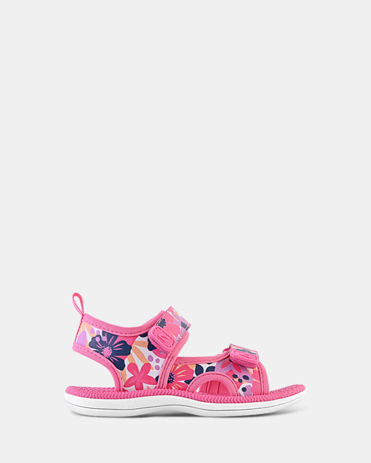 Image of Sandals. Productname: Florence Pink Flowers in Pink Flowers colour by brand - Clarks