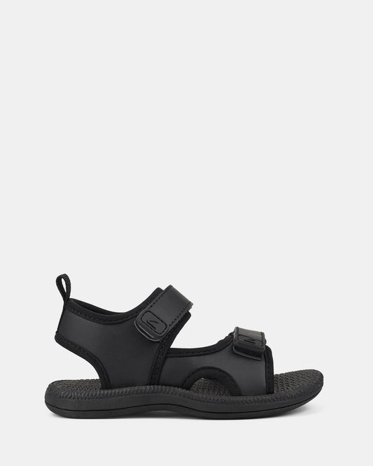 Image of Sandals. Productname: Fisher Black in Black colour by brand - Clarks
