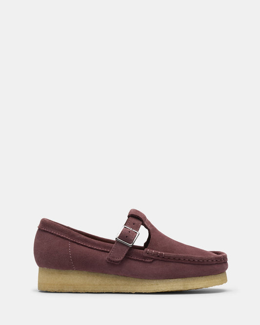 Image of Footwear. Productname: Wallabee Tbar Rose Brown Suede in Rose Brown Suede colour by brand - Clarks Originals