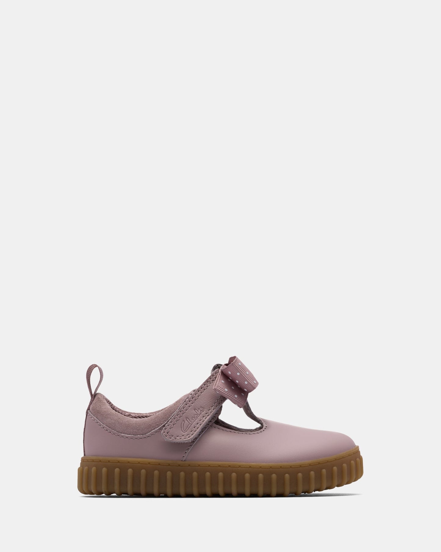 Image of Footwear. Productname: Cove Bow T. Dusty Pink in Dusty Pink colour by brand - Clarks