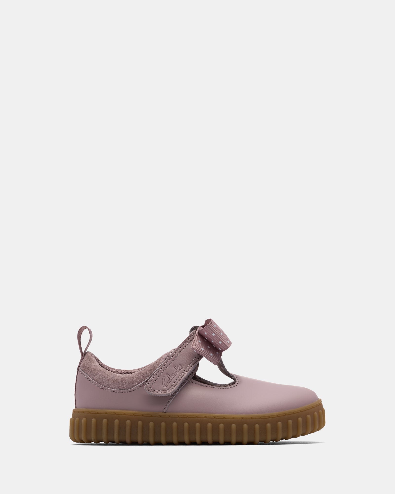 Image of Footwear. Productname: Cove Bow T. Dusty Pink in Dusty Pink colour by brand - Clarks