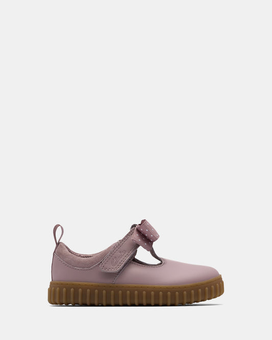 Image of Footwear. Productname: Cove Bow T. Dusty Pink in Dusty Pink colour by brand - Clarks