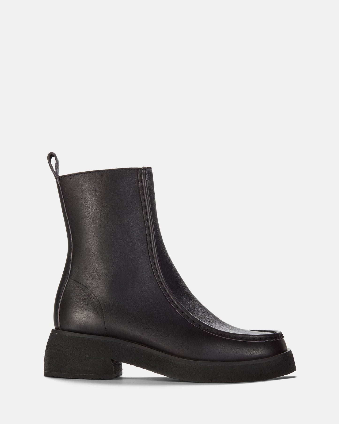 Image of Boots. Productname: Effery Zip Black Leather in Black Leather colour by brand - Clarks Originals