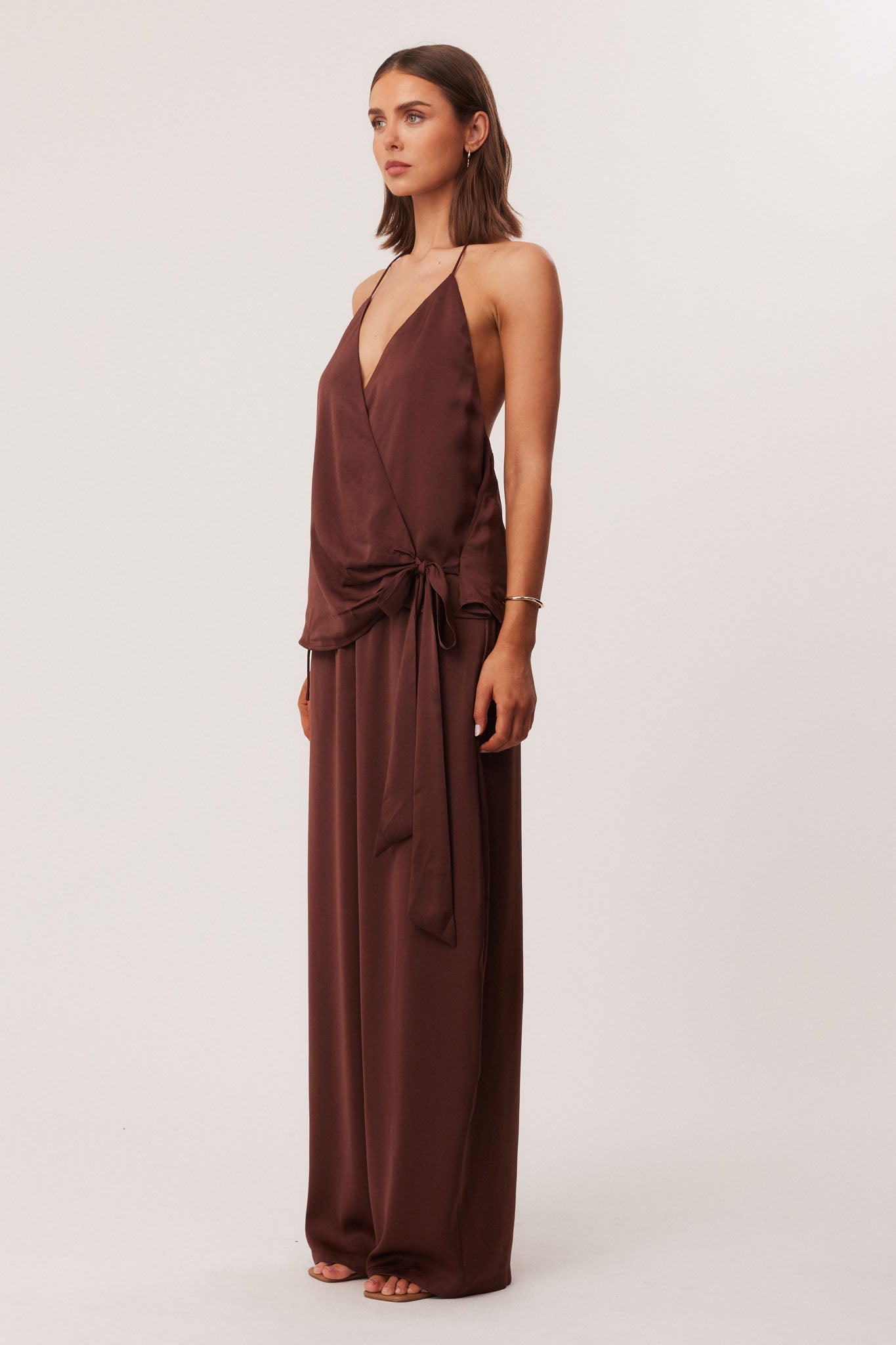 SNDYS ROSEWOOD HALTER TOP (Mocha)
