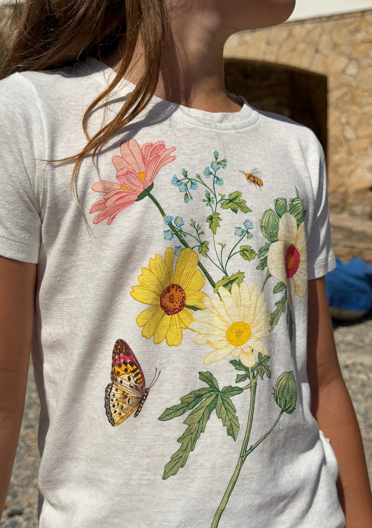 LITTLE AUGUSTE Flower Bloom Classic Tee (Print)