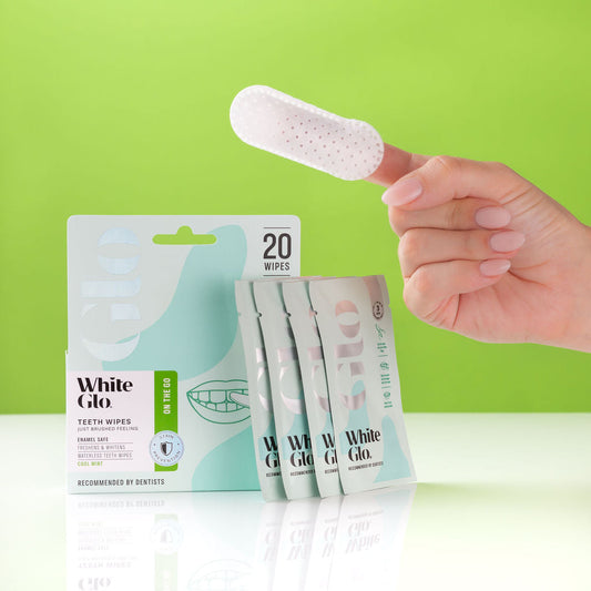 Image of Personal Care. Product name - Waterless Teeth Wipes in colour by brand - White Glo