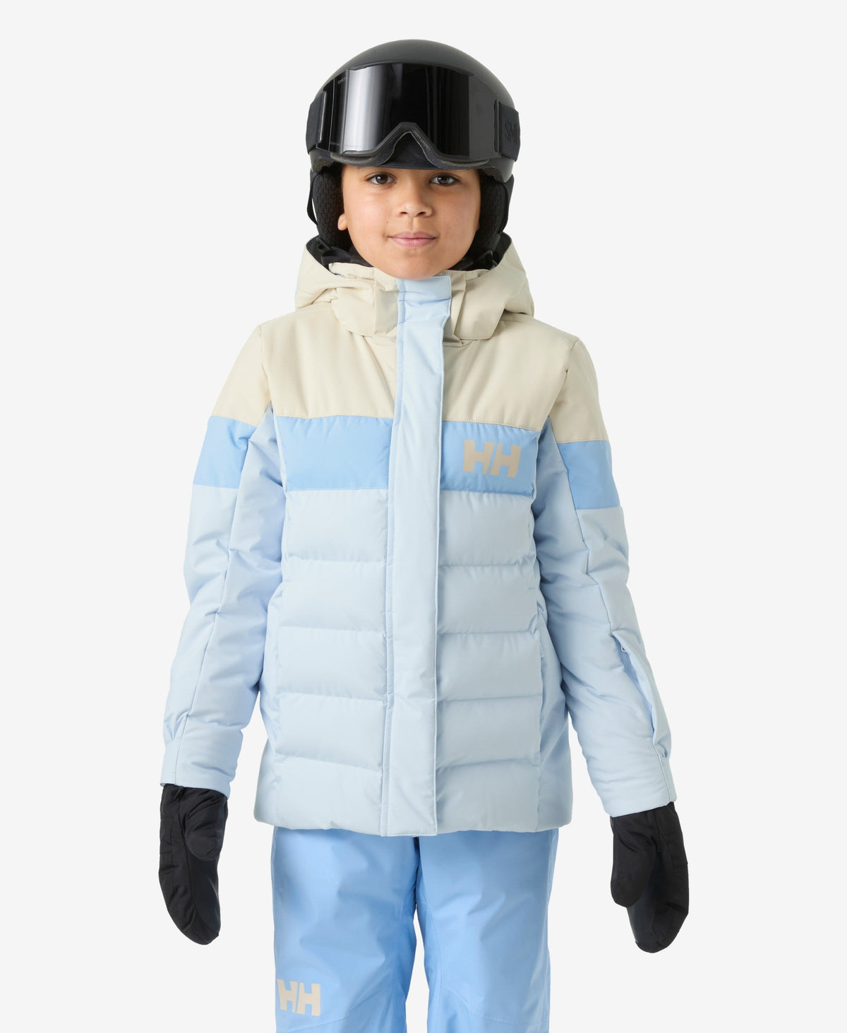 Image of Coats & Jackets. Product name - JR GIRL DIAMOND JACKET, Pinnacle Blue in Pinnacle Blue colour by brand - Helly Hansen