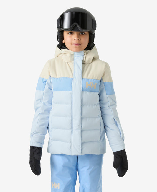 Image of Coats & Jackets. Product name - JR GIRL DIAMOND JACKET, Pinnacle Blue in Pinnacle Blue colour by brand - Helly Hansen