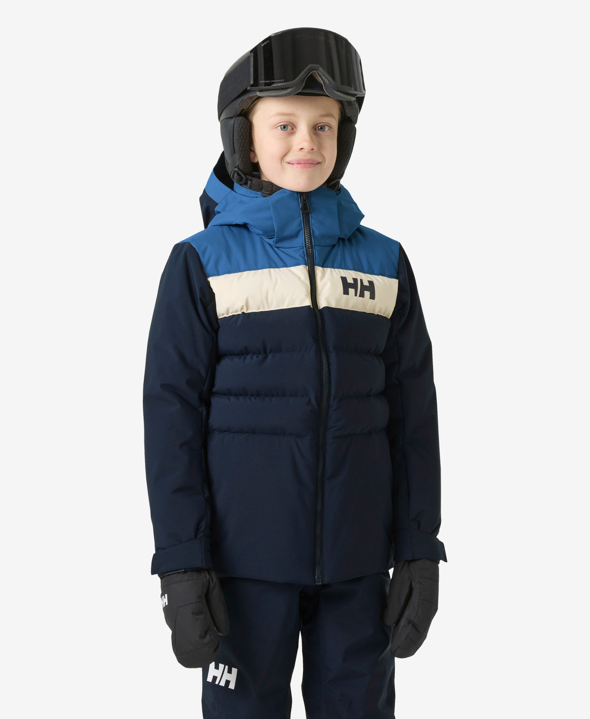 Image of Coats & Jackets. Product name - JR CYCLONE JACKET, Navy in Navy colour by brand - Helly Hansen
