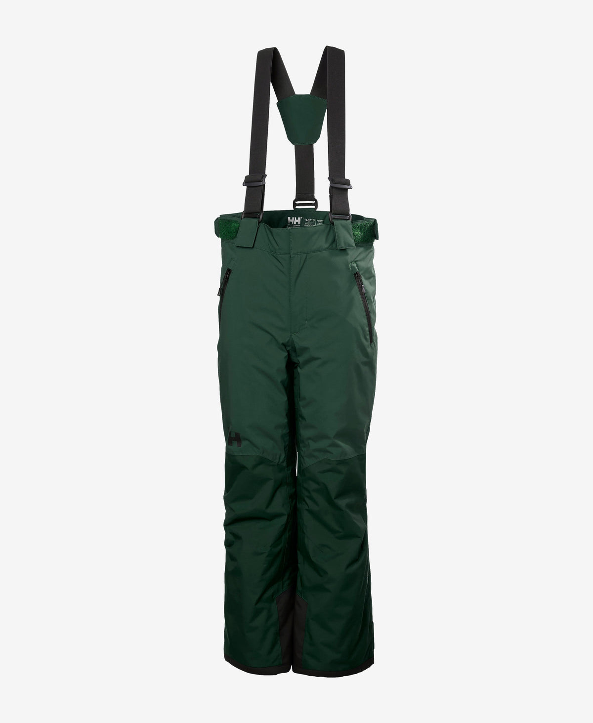 Image of a model wearing Pants. Product name - JR NO LIMITS 2.0 PANT, Dark Jungle in Dark Jungle colour by brand - Helly Hansen