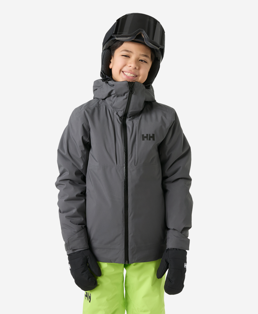 Image of Coats & Jackets. Product name - JR ALPHA JACKET, Thunder Grey in Thunder Grey colour by brand - Helly Hansen