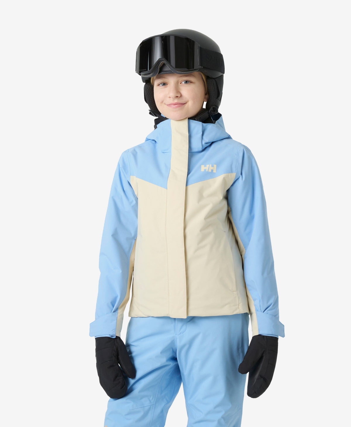 Image of Coats & Jackets. Product name - JR GIRL ICELILY JACKET, Cream in Cream colour by brand - Helly Hansen