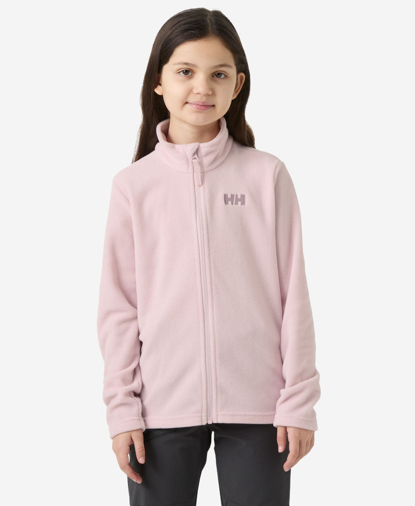 Image of a model wearing Outerwear. Product name - JR DAYBREAKER JACKET, Pinkshake in Pinkshake colour by brand - Helly Hansen