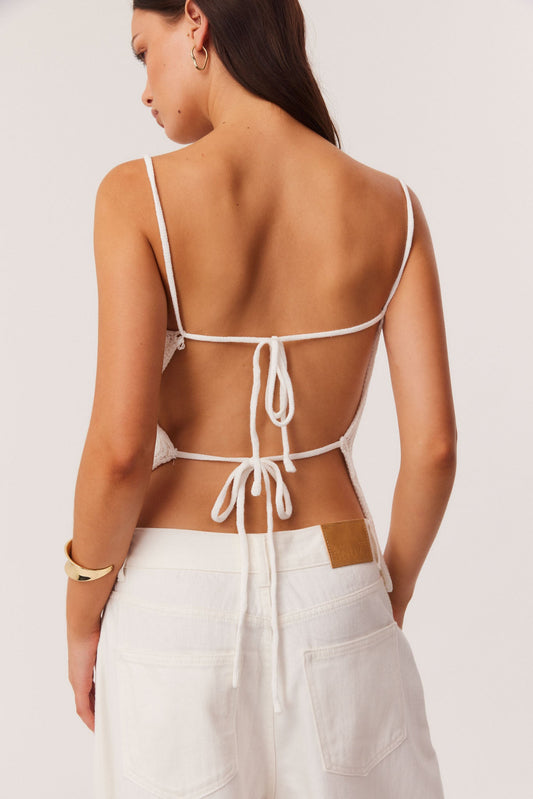SNDYS DESI OPEN BACK TOP (White)
