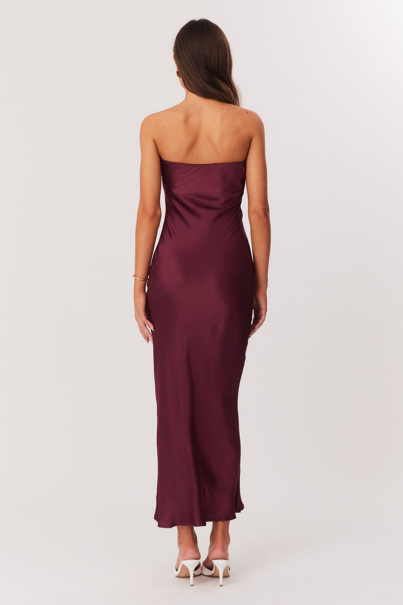 SNDYS ANGEL STRAPLESS DRESS (Wine)