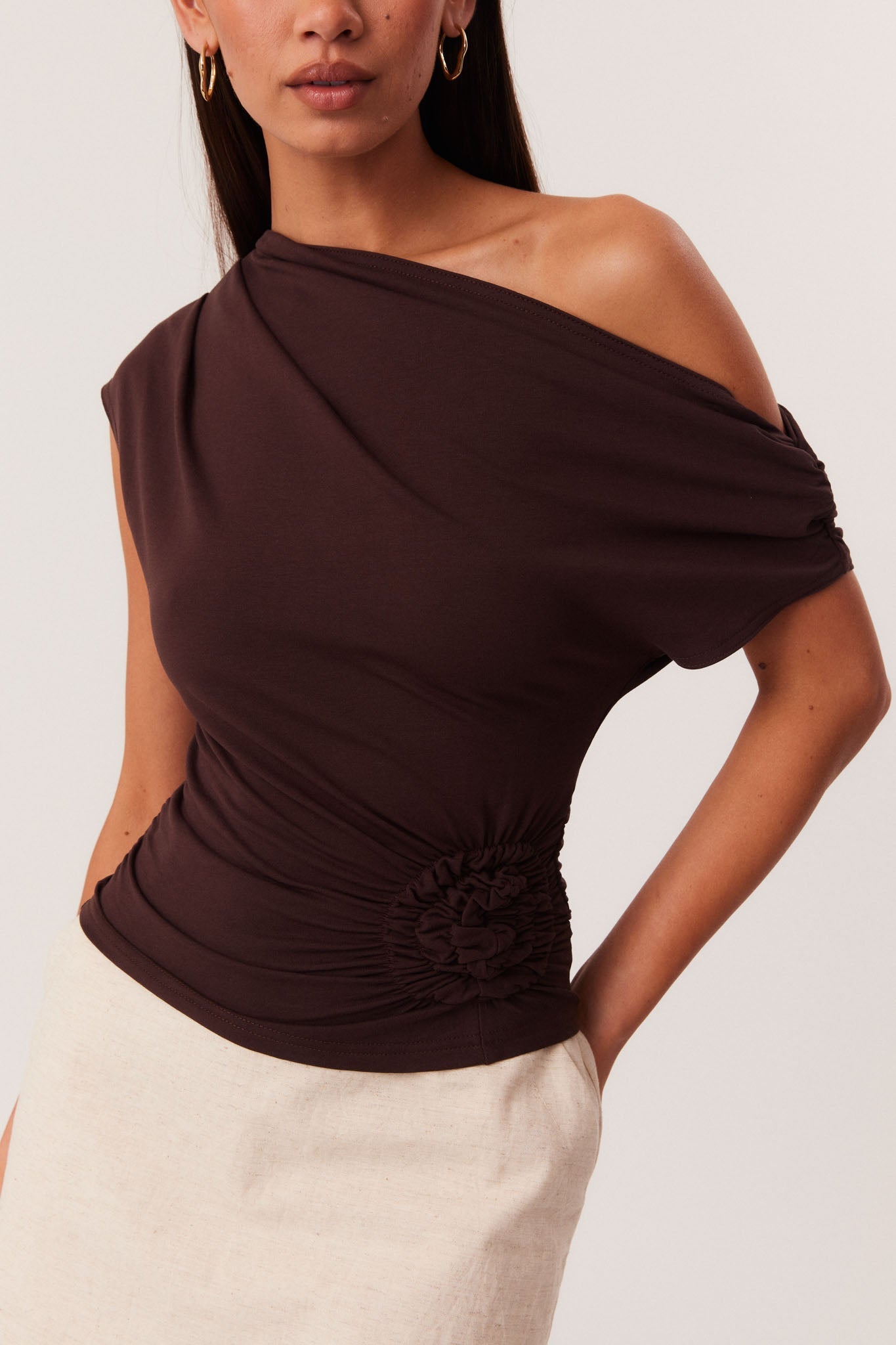 SNDYS OLIVIA TOP (Chocolate)