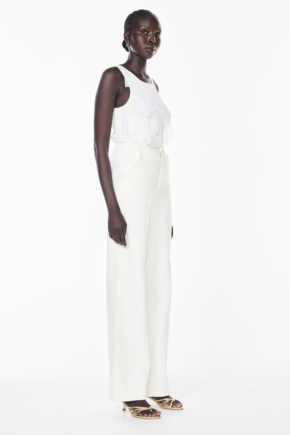 Cote Blanc High Waisted Jean (White)