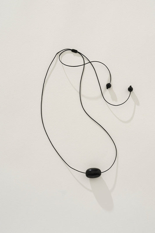 Image of Necklaces. Product name - Eva Necklace Black in Black colour by brand - Reliquia Jewellery