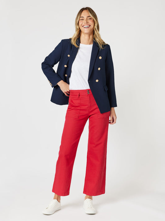 Gordon Smith Hudson Wide Leg Jean (Red)