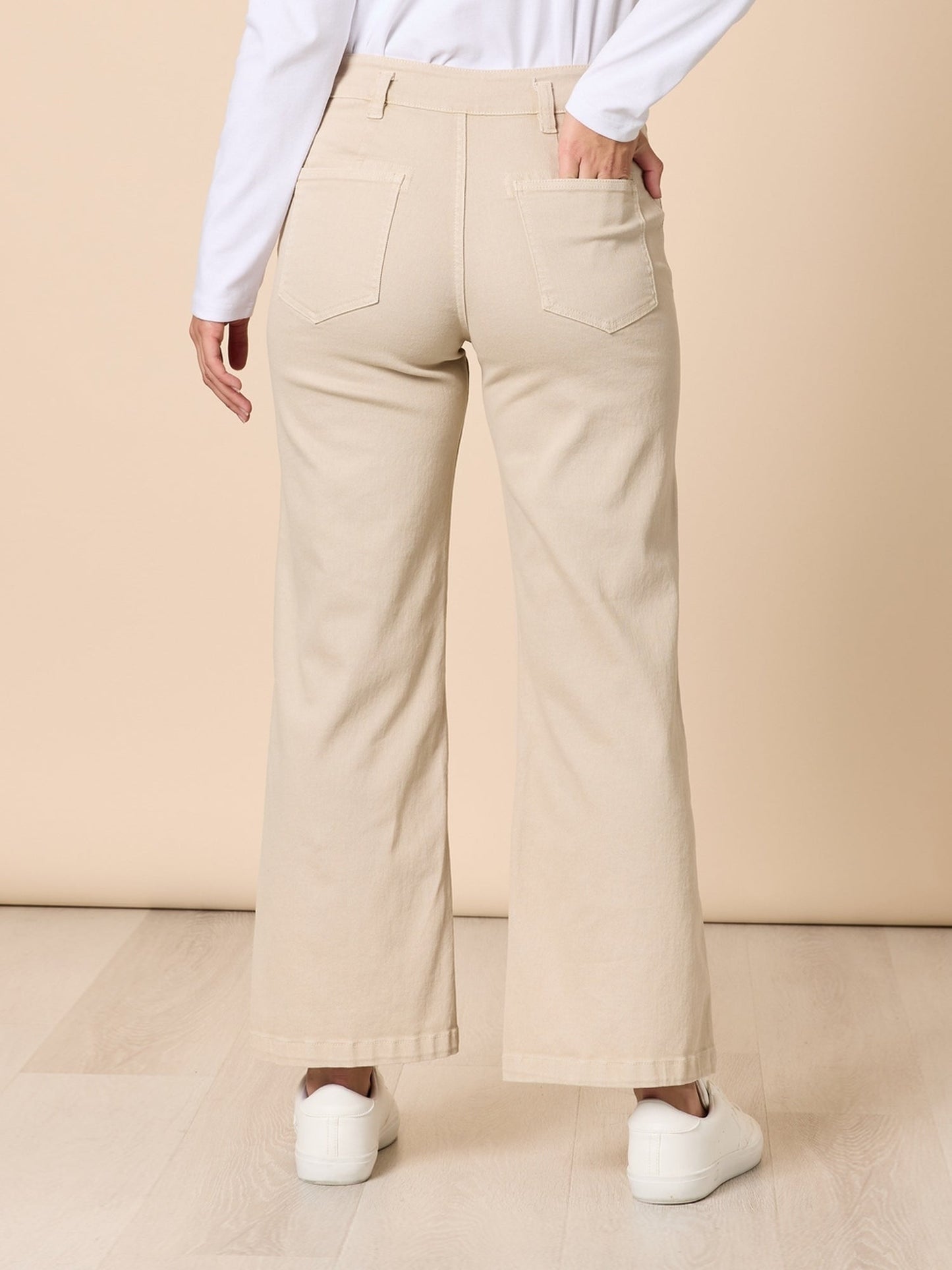 Gordon Smith Hudson Wide Leg Jean (Natural)