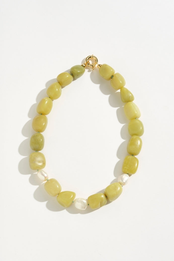 Image of Necklaces. Product name - Solaya Necklace Lime in Lime colour by brand - Reliquia Jewellery