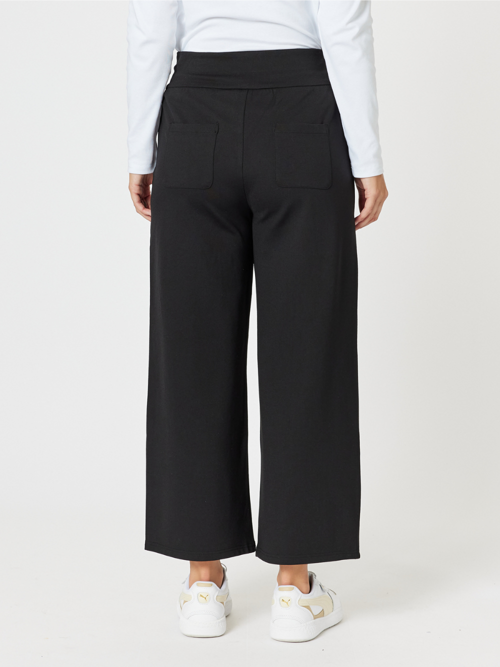 Clarity Kimmy Ponti Wide Leg Pant (Black)