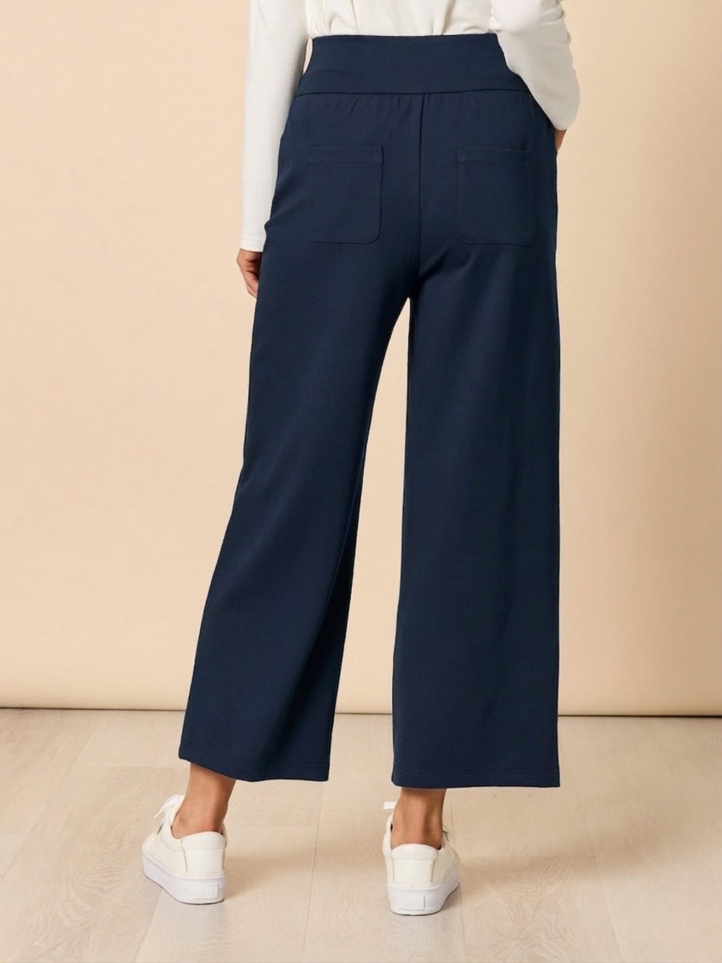 Clarity Kimmy Ponti Wide Leg Pant (Navy)