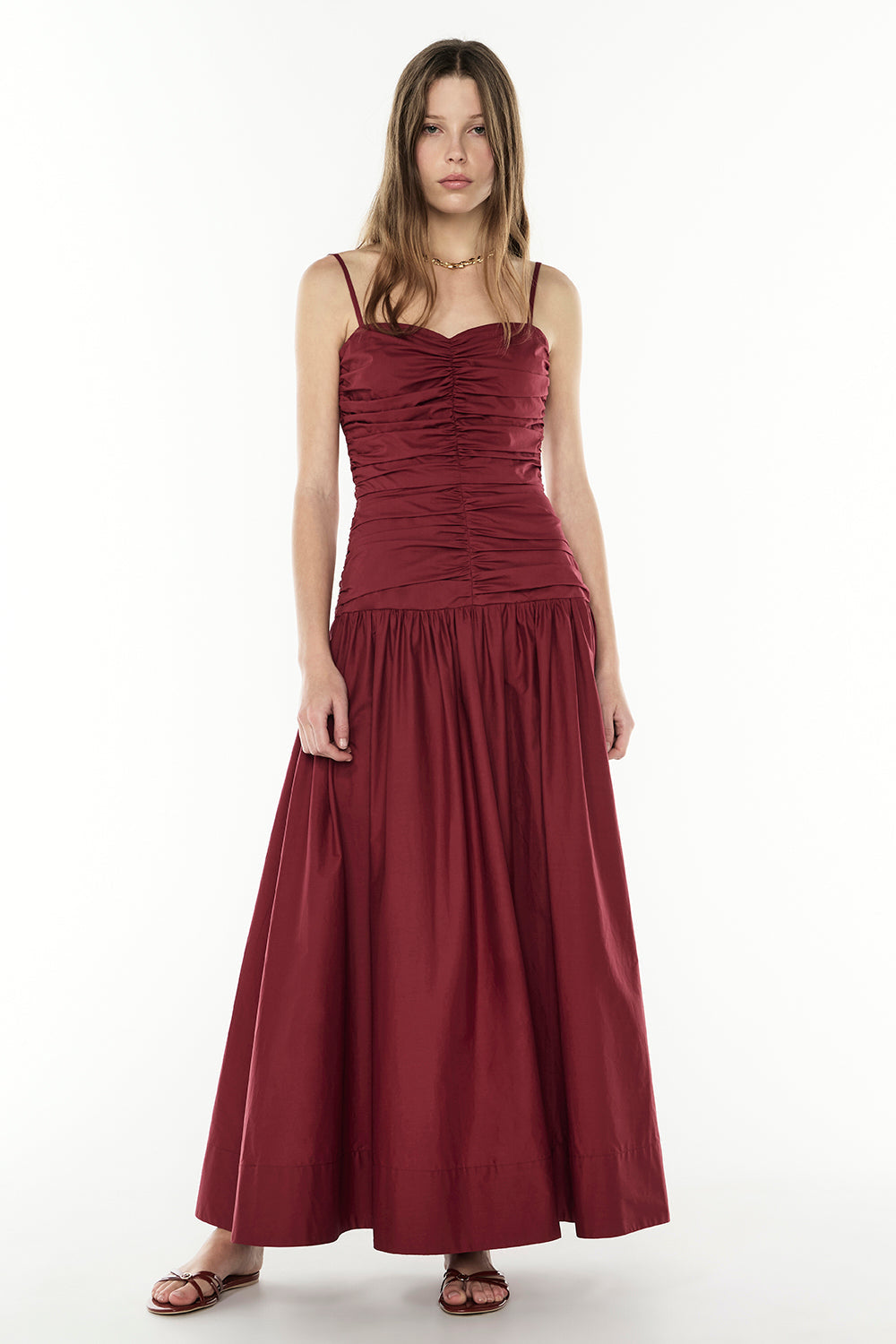 Image of Dresses. Productname: Provence Dress in MERLOT colour by brand - Manning Cartell