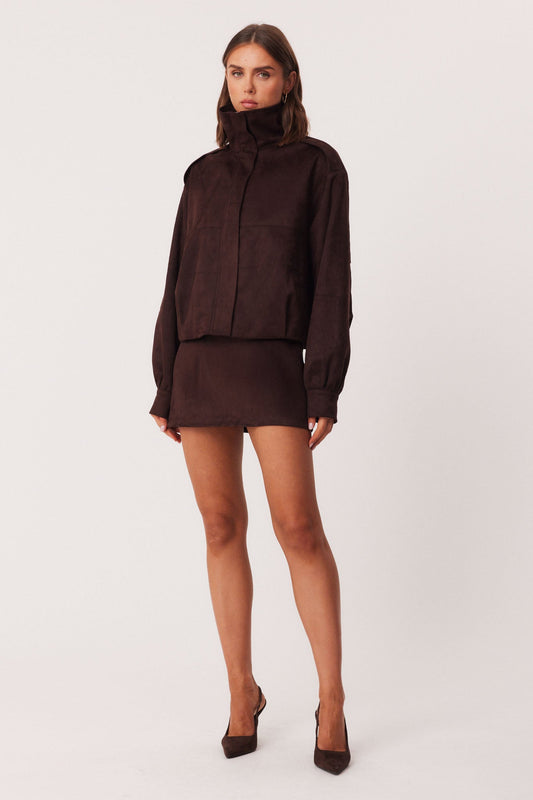 Image of Coats & Jackets. Productname: SNDYS BRYCE JACKET in Chocolate colour by brand - SNDYS