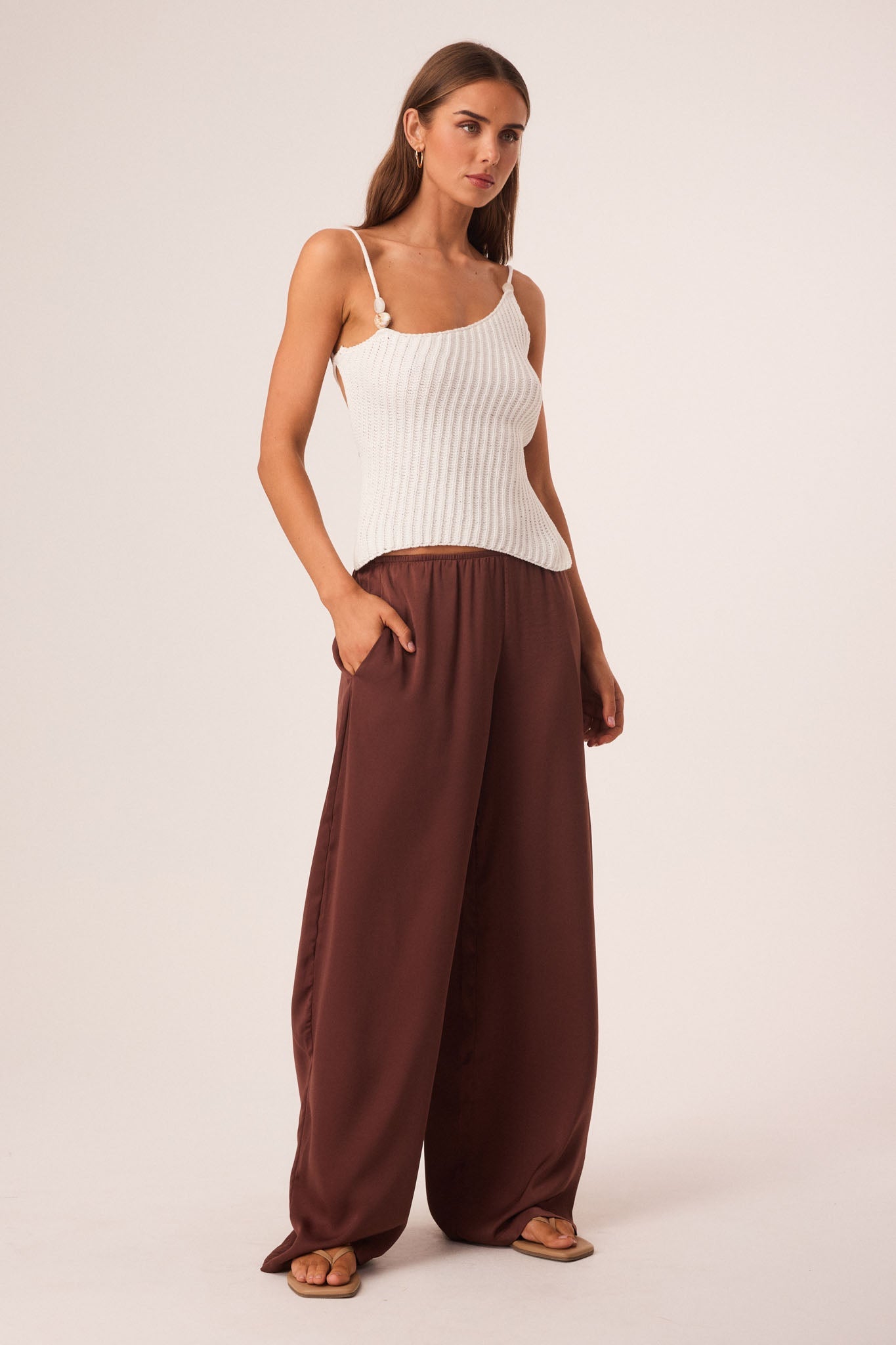 SNDYS DESI OPEN BACK TOP (White)